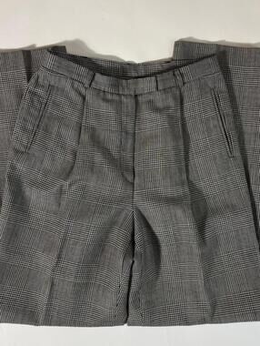 ralph lauren wool plaid trousers, lined